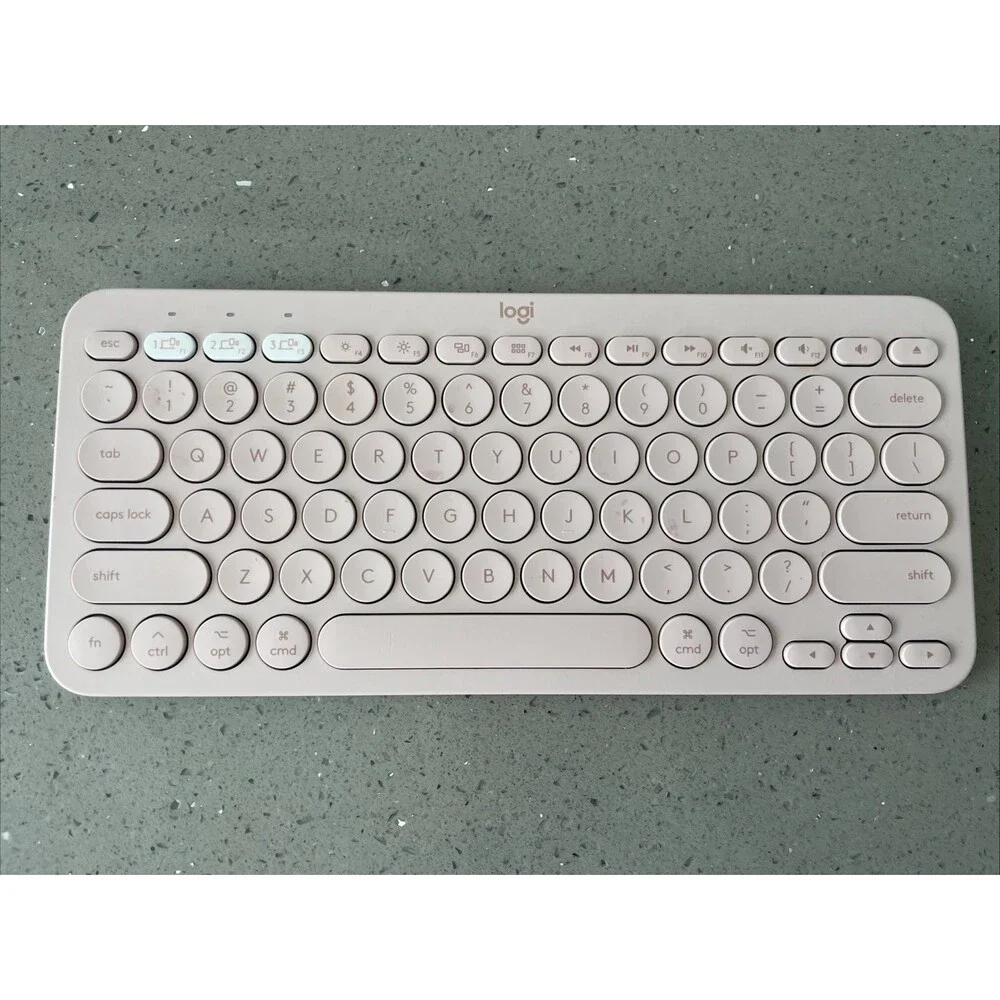 Logitech K380 Multi Device Bluetooth Scissor Keyboard - Pink